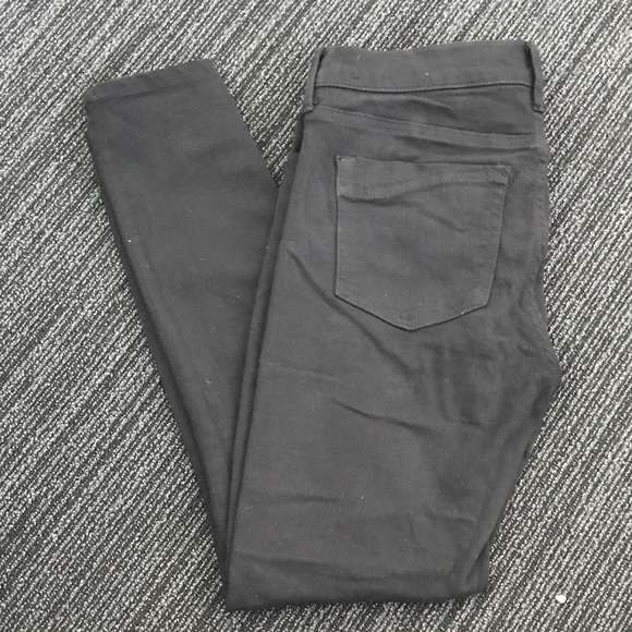 Express Black Mid Rise Jean Leggings - Picture 6 of 8